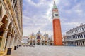 Morning view of San Marco Square in Venice. Italy Royalty Free Stock Photo