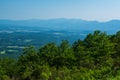 Morning View of the Shenandoah Valley and the Blue Ridge Mountains Royalty Free Stock Photo