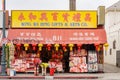 Morning view of some traditional stores in Chinatown area