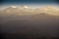 Morning view and sunrise of Himalayan : Sarangkot