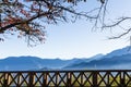 Morning view from terrace of Zhushan in Taiwan Royalty Free Stock Photo