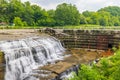 Morning view of the Triphammer Falls Royalty Free Stock Photo