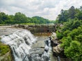 Morning view of the Triphammer Falls Royalty Free Stock Photo