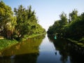 The morning view of unnamed river