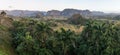 Morning view of Vinales valley with mogote mountains, Cub