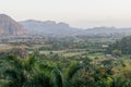 Morning view of Vinales valley with mogote mountains, Cub