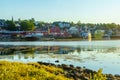 Morning view of the waterfront and port of Lunenburg