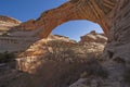 Morning Views Through a Natural Bridge Royalty Free Stock Photo