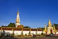 Morning at wall wat Phra That Phanom