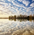 Morning water reflection.