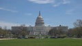 Morning wide view of the west side of the capitol building in washington d.c. Royalty Free Stock Photo