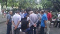 Shenzhen, China: middle-aged and elderly men play chess.