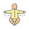 moro reflex color icon vector illustration Royalty Free Stock Photo