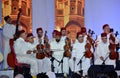 Moroccan Andalusian Trab. A musical group playing in the city of Tangier on 10-10-2022.