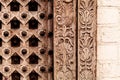 Moroccan antique wood texture door background Royalty Free Stock Photo