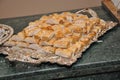 Moroccan biscuits are served with tea. Moroccan biscuits are offered at the wedding and Eid al-Fitr. Cornes de gazelles