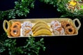 Moroccan biscuits served with tea offered at the wedding and Eid al-Fitr.