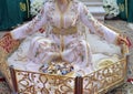 Moroccan bride dress. Wedding traditions in the Maghreb. Moroccan caftan