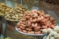 Moroccan cakes stack in the market