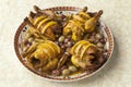 Moroccan chicken dish Royalty Free Stock Photo