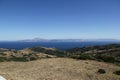 Moroccan coast in Africa - view across the Strait of Gibraltar from Spain. Royalty Free Stock Photo