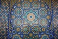 Moroccan Colorful blue red green and yellow mosaic as Texture, background