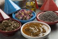 Moroccan cosmetic hamam herbs Royalty Free Stock Photo