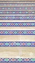 moroccan decoration of stairs Royalty Free Stock Photo