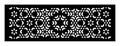 Moroccan decorative cut out vector panel for laser cutting. Royalty Free Stock Photo