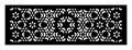 Moroccan decorative cut out vector panel for laser cutting. Royalty Free Stock Photo