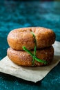 Moroccan Donuts / Maghrebi doughnut is Sfenj Pancake served in Morocco