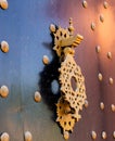 Moroccan door knocker Royalty Free Stock Photo