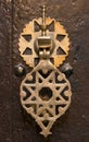 Moroccan door knocker Royalty Free Stock Photo