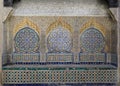 Moroccan fountain with mosaic tiles in Tangier