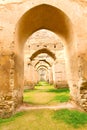 moroccan granary in the archway wall Royalty Free Stock Photo