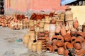 Moroccan handicraft clay pots