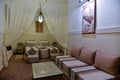Moroccan house bedroom interior Royalty Free Stock Photo