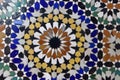 Moroccan Islamic mosaic tiles in Marrakesh, Morocco Royalty Free Stock Photo