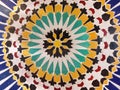 Moroccan Islamic mosaic tiles in Marrakesh, Morocco Royalty Free Stock Photo