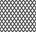 Moroccan islamic seamless pattern background in black and white. Vintage and retro abstract ornamental design. Simple Royalty Free Stock Photo