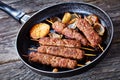 Moroccan kefta kebab of ground beef and lamb