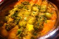 Moroccan kefta in tajine Royalty Free Stock Photo