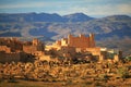 Moroccan ksar and graveyard Royalty Free Stock Photo