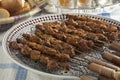 Moroccan lamb kebab Royalty Free Stock Photo