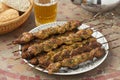 Moroccan lamb kebab Royalty Free Stock Photo