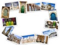 Moroccan landmarks collage. Casablanca, Morocco Royalty Free Stock Photo