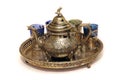 Moroccan mint tea set Royalty Free Stock Photo