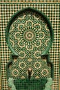 Moroccan mosaic fountain