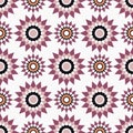 Moroccan Mosaic Seamless Patterns. Retro motif. Royalty Free Stock Photo