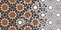 Moroccan mosaic wallpaper. Repeating vector border, pattern, background.